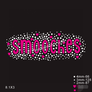 smooches letters iron on transfer f &hellip;