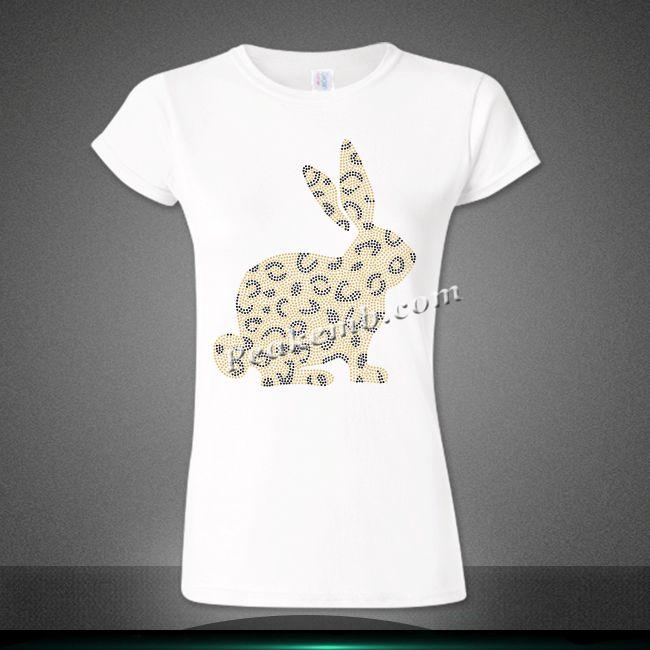 wholesale bling rabbit heat iron on transfer 6 wholesale bling rabbit heat iron on transfer - Image 4
