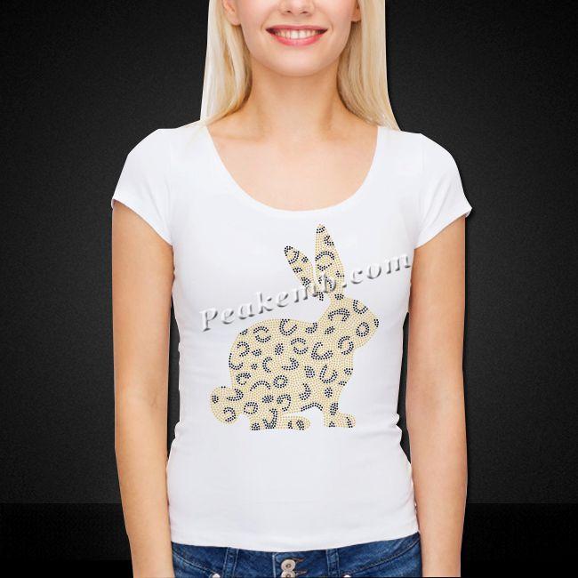wholesale bling rabbit heat iron on transfer 4 wholesale bling rabbit heat iron on transfer - Image 2