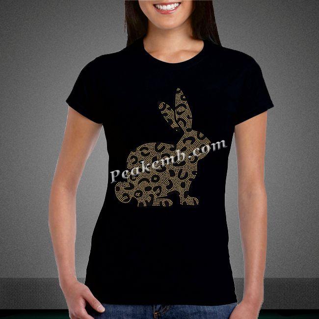 wholesale bling rabbit heat iron on transfer 3 wholesale bling rabbit heat iron on transfer