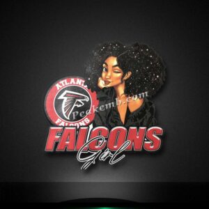 falcons girl custom heat transfer d …