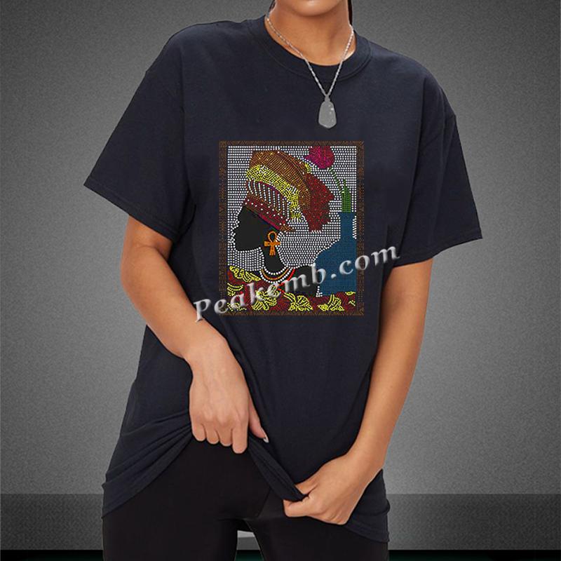 black girl rhinestone transfer shirt designs 4 black girl rhinestone transfer shirt designs - Image 2