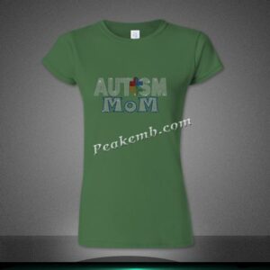 Bling Round Crystal Autism Mom Rhin &hellip;