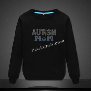 Bling Round Crystal Autism Mom Rhin &hellip;