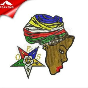 Custom OES Black History Embroidery Iron on P …