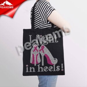 rhinestone applique i fight in heel &hellip;
