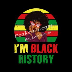 Iron on Vinyl Design I am Black History Plast …