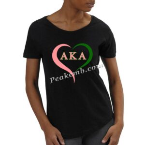 wholesale  Greek AKA Heart Printed  &hellip;