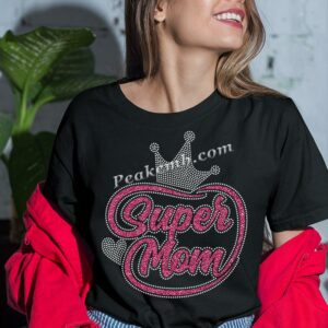 wholesale Iron on Super Mom Rhinest &hellip;