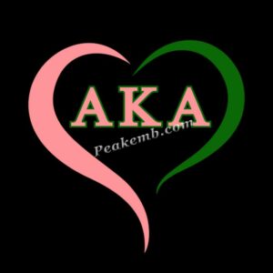 wholesale  Greek AKA Heart Printed  …