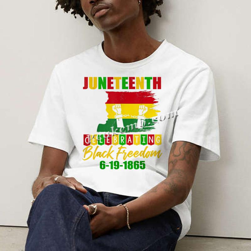 wholesale Custom Juneteenth Black Freedom Printing Direct to Film Transfer 5 wholesale Custom Juneteenth Black Freedom Printing Direct to Film Transfer - Image 3