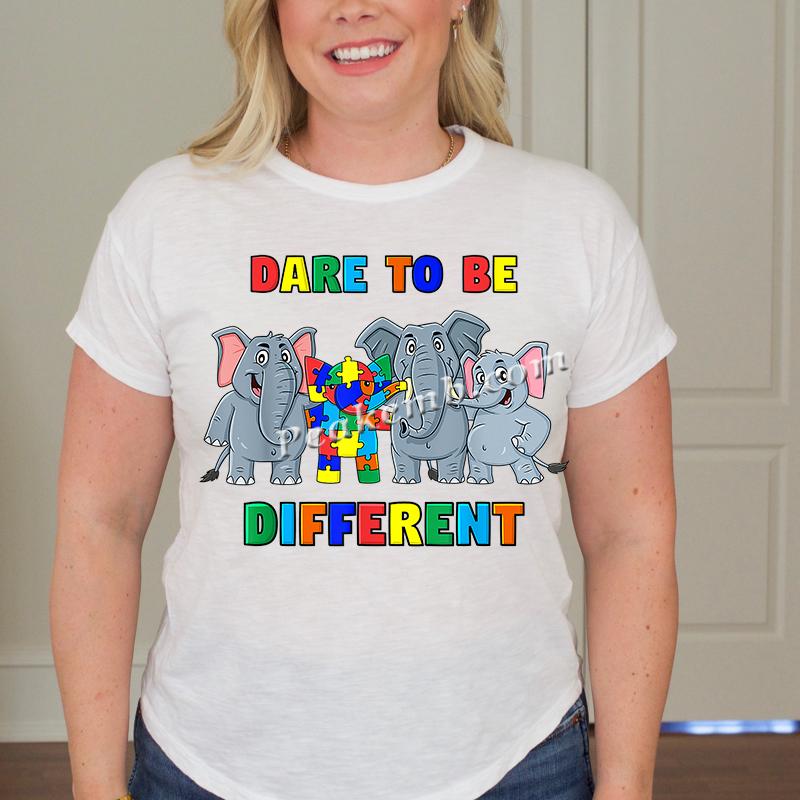 Custom Printing Dear To Be Different Autism Heat Transfers 5 Custom Printing Dear To Be Different Autism Heat Transfers - Image 3
