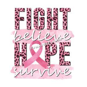 Fight breast cancer ribbon Heat Vin …