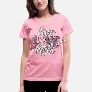 live ribbon fight Heat Vinyl t shir &hellip;