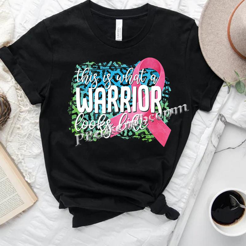Hot Sale Direct To Film Breast Cancer Warrior Heat Transfer Printing For T-shirt Hoodies 1 H37a8616c767746aca87f9fc70a9e110ap