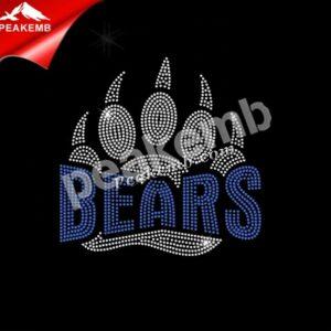 Custom Bling Rhinestone PAW Iron on &hellip;