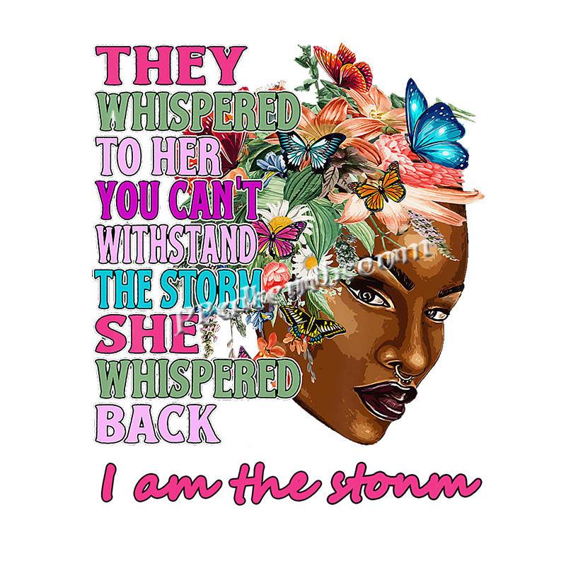 Wholesale Printing Afro Black Girl Heat Transfer for Tshirt Iron on Designs 2 Ha22254e179954e739fd4356e6794b99cq