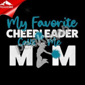 Custom Cheerleader MOM Printing Gli …