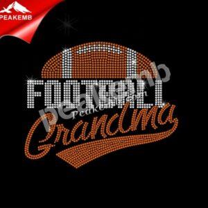 Custom Bling Iron on Football Grand &hellip;