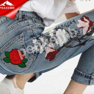 Custom Iron on Embroidery Patch Ros &hellip;