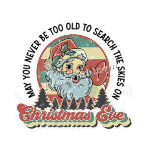 Christmas Retro Santa Heat Press Tr &hellip;