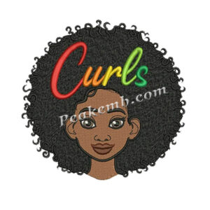 Custom Personalized Afro Girl Curls …