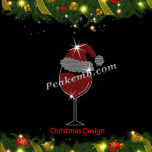 #wholesale Iron-on Christmas Wine G …