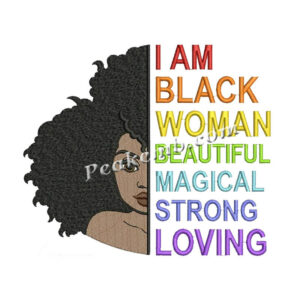 Custom Black Afro Girl Patches Embr &hellip;