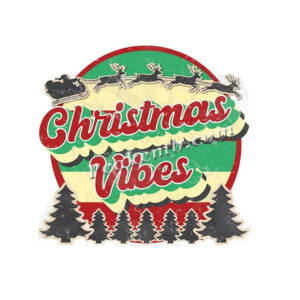 Hot Sale Christmas Vibes Retro Sant …