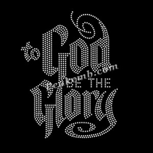 Bling AB Stones Iron on God be The  &hellip;