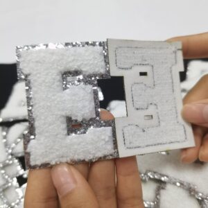 wholesale White Iron On Glitter Che &hellip;