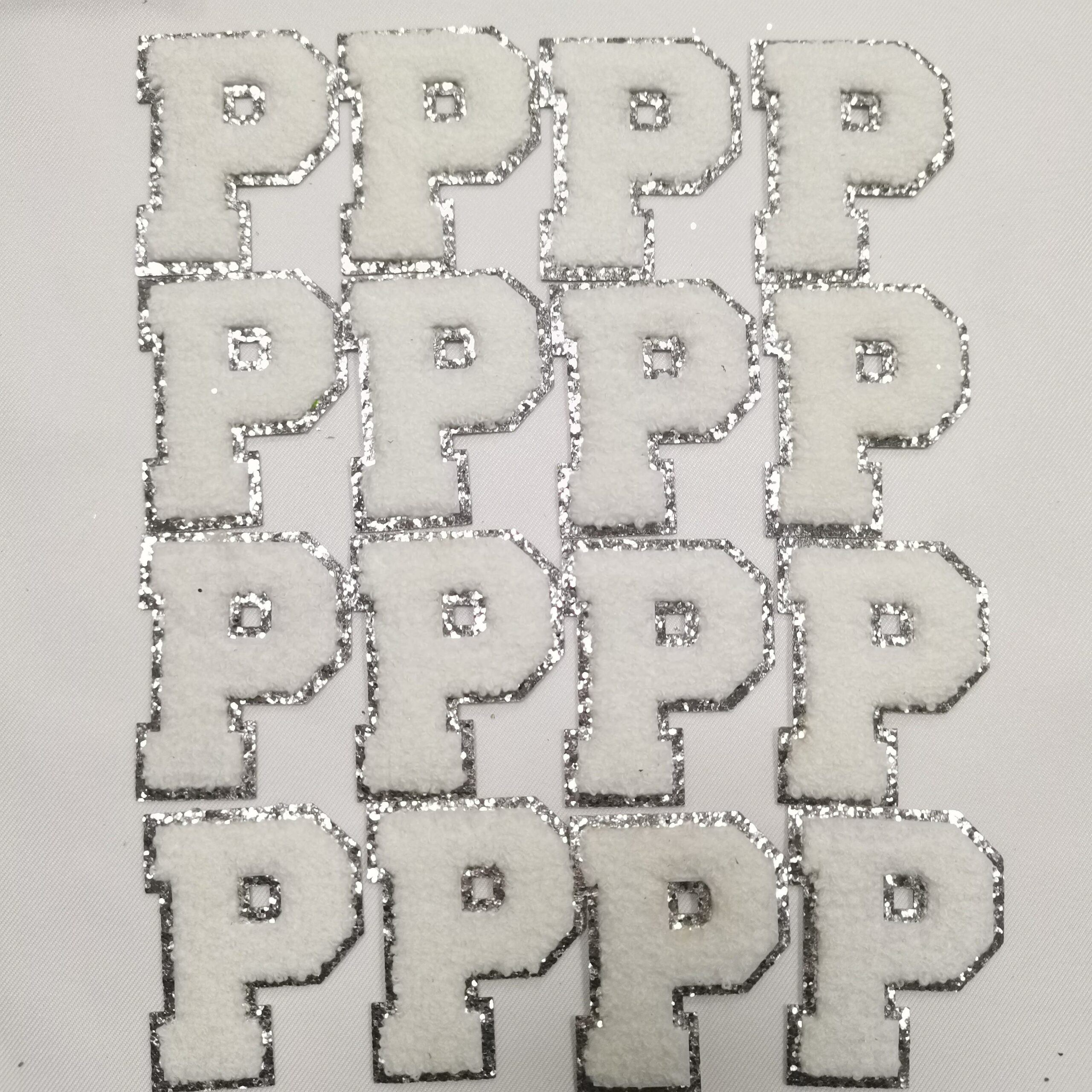 #wholesale Chenille Letter Iron on A-Z White Patches Alphabet Patches Letter Chenille Patch for DIY Supplies 4 #wholesale Chenille Letter Iron on A-Z White Patches Alphabet Patches Letter Chenille Patch for DIY Supplies - Image 2