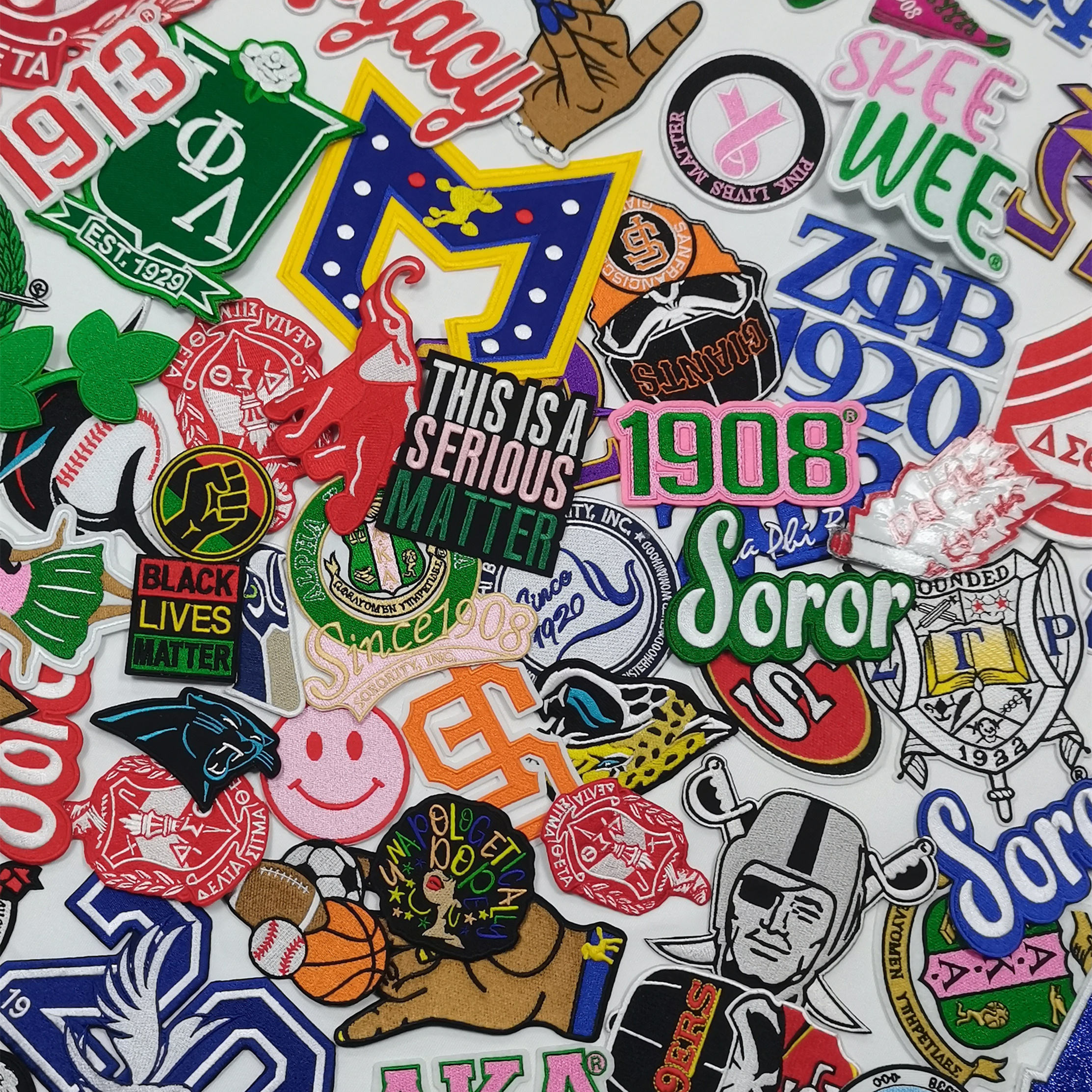#wholesale All Groups Greek Letters Chenille Patches /Greek Alphabet Patches /Heat Applied Fraternity Sorority Greek Letters Patches 5 #wholesale All Groups Greek Letters Chenille Patches /Greek Alphabet Patches /Heat Applied Fraternity Sorority Greek Letters Patches - Image 3