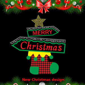 #wholesale Merry Christmas Rhinesto …