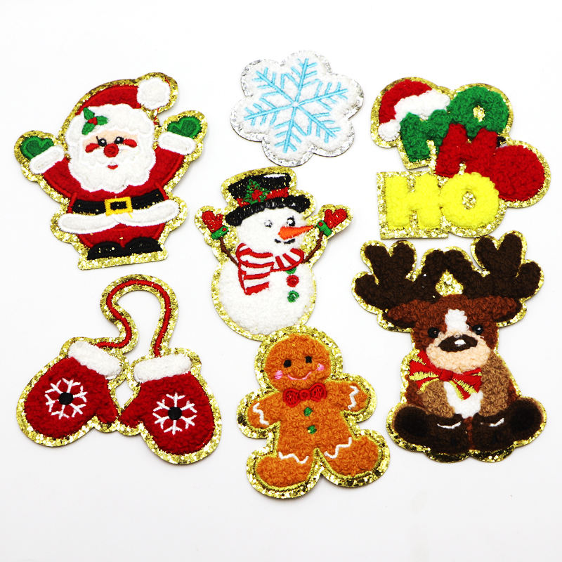 #wholesale New Christmas letter embroidery cloth, Christmas tree towel embroidery patch, snowman snowflake computer embroidery stamp patch 3 #wholesale New Christmas letter embroidery cloth, Christmas tree towel embroidery patch, snowman snowflake computer embroidery stamp patch