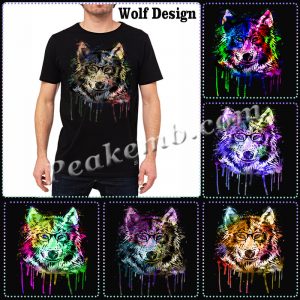 Garment label plastisol logo wolf d &hellip;