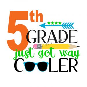 Back school cooler 5th grade DTF ir …