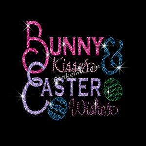Bling bunny kisses easter wishes gl …