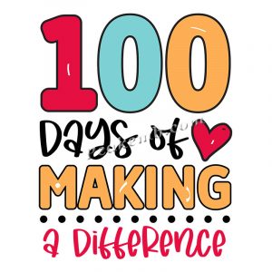 Hot sale dtf print 100 days of maki …