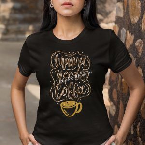 Wholesale mom needs coffee rhinesto …
