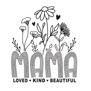 Loved kind beautiful mama rhineston …