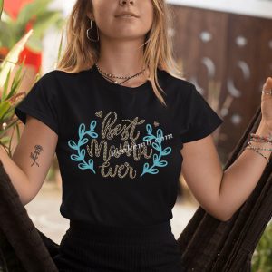 Best mama ever rhinestone iron on h &hellip;