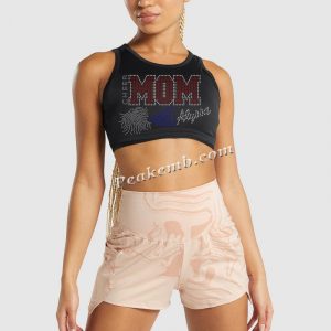 Cheer mom bling rhinestone transfer &hellip;