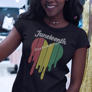 Juneteenth heart shirt iron on deca &hellip;