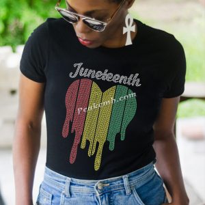 Juneteenth heart shirt iron on deca &hellip;