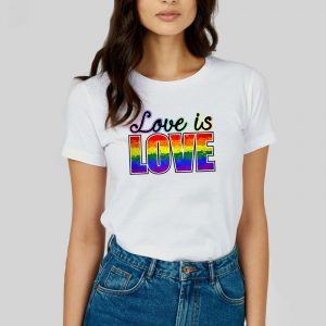 Love is love letter pattern t shirt &hellip;
