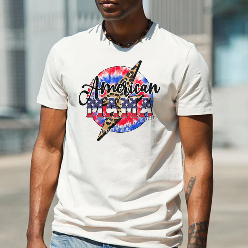 4th of July American mama iron on appliques custom dtf transfer printing 5 4th of July American mama iron on appliques custom dtf transfer printing - Image 3