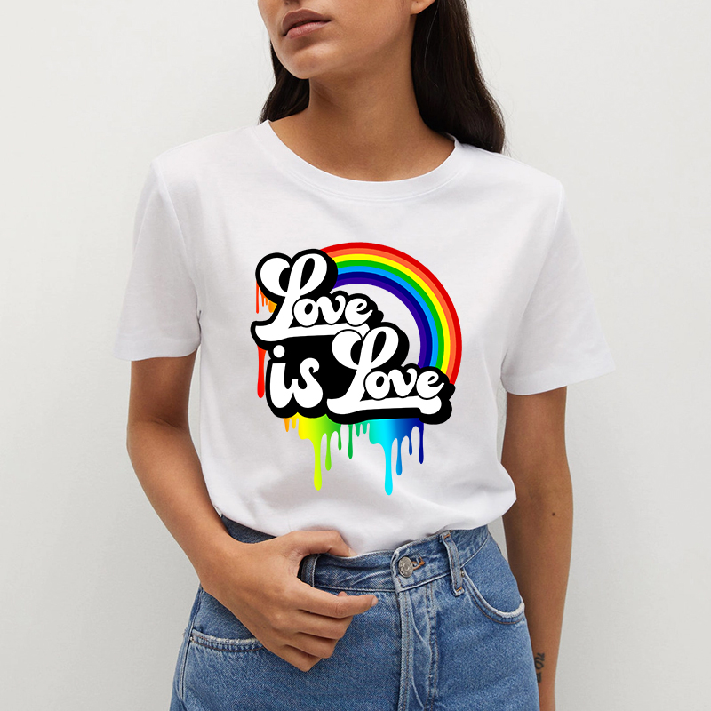 Wholesale price love is love rainbow design adhesive plastisol dtf transfer print . (Copy) (Copy) 1 44 1