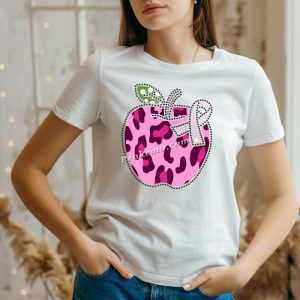 Apple motif breast cancer pink ribb &hellip;