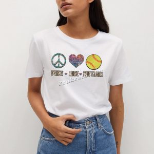 Peace love softball custom design h …